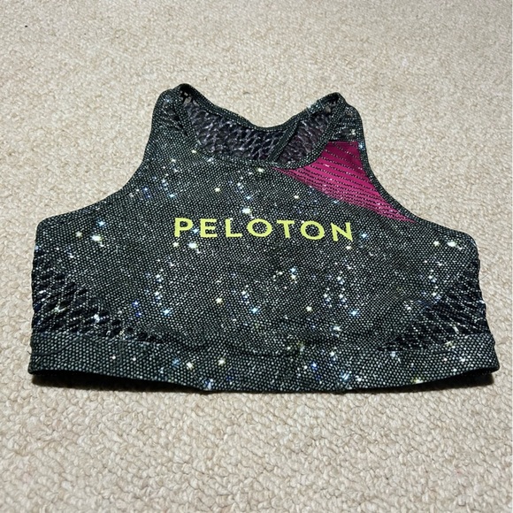 Peloton x WITH Girls Night Out Sports Bra Size Medium Biking Workout Athletic - Picture 1 of 7